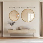 Luxe Black Round Mirror — 36" - View 5