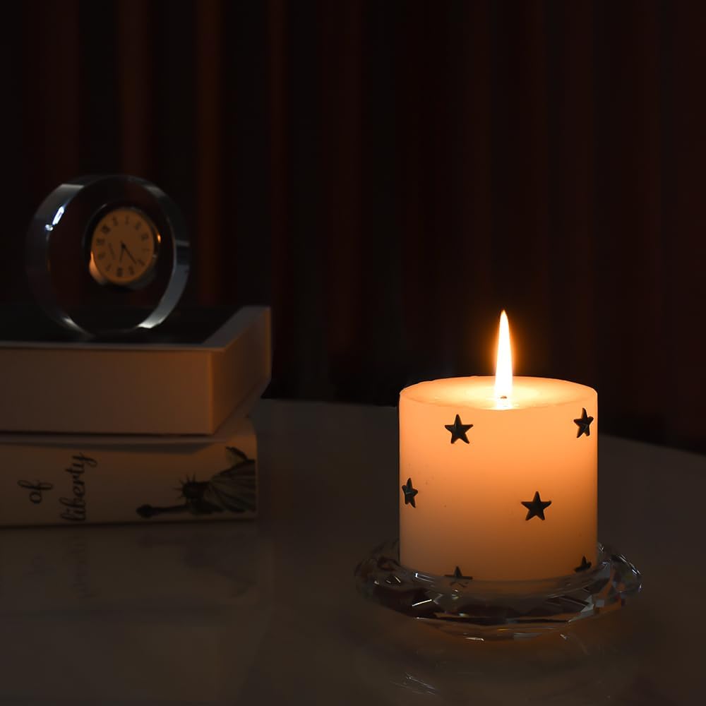 Luxe Glass Pillar Candle — 4.3" - View 5