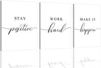 Framed Fabric Wall Art — 16" — G-3pcs