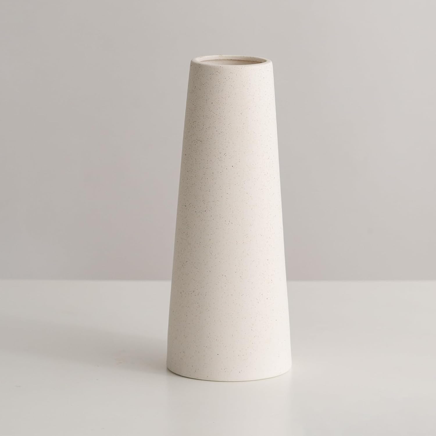 Farmhouse Beige Vase — 5" — Medium: 8.5 inches