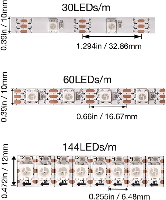 RGB Black LED Strip Light - View 5