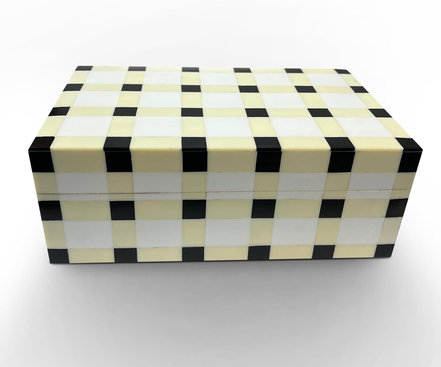 Black Storage Basket — Black Light Yellow and off white Cato