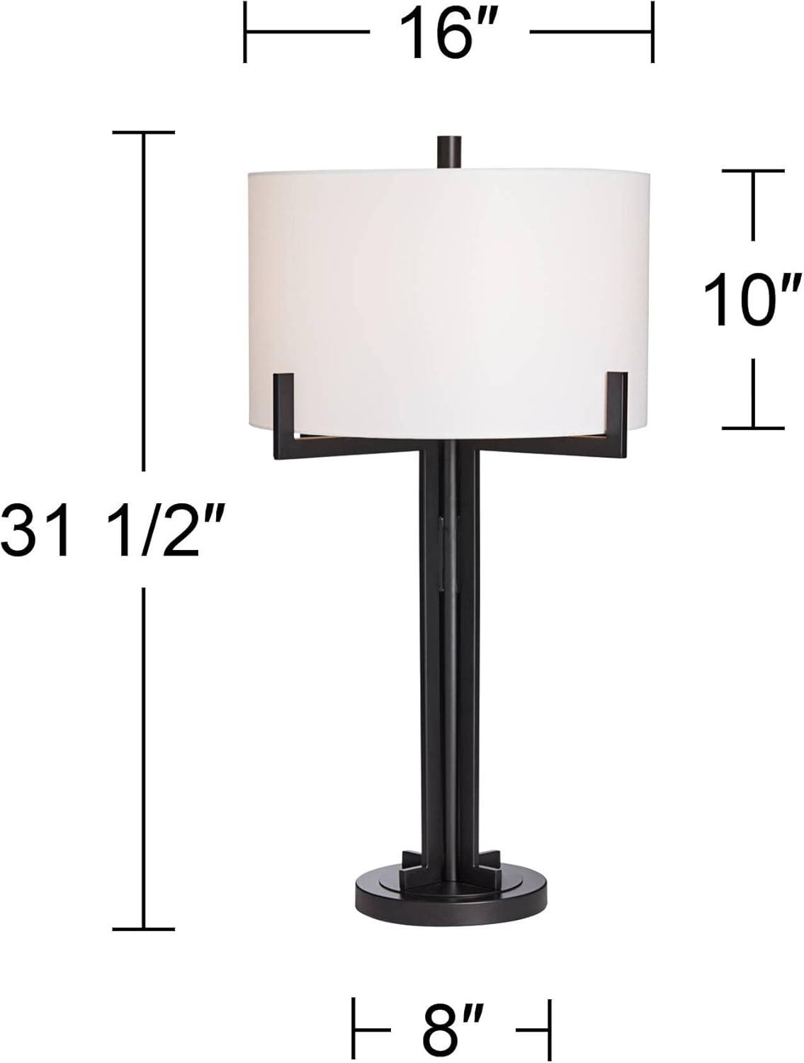 Modern Metal Table Lamp — 31.5" - View 4