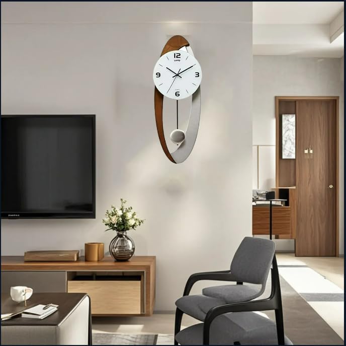 Modern Wood Wall Clock - View 2