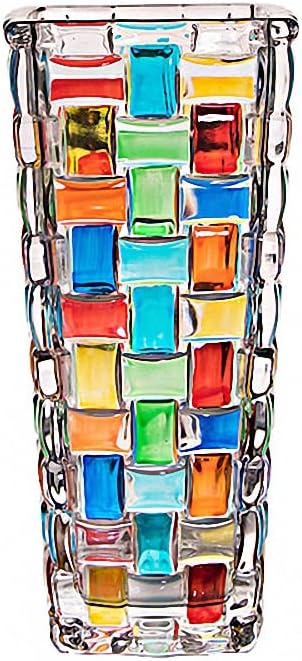 Boho Blue Flower Vase — 7" — Colorful