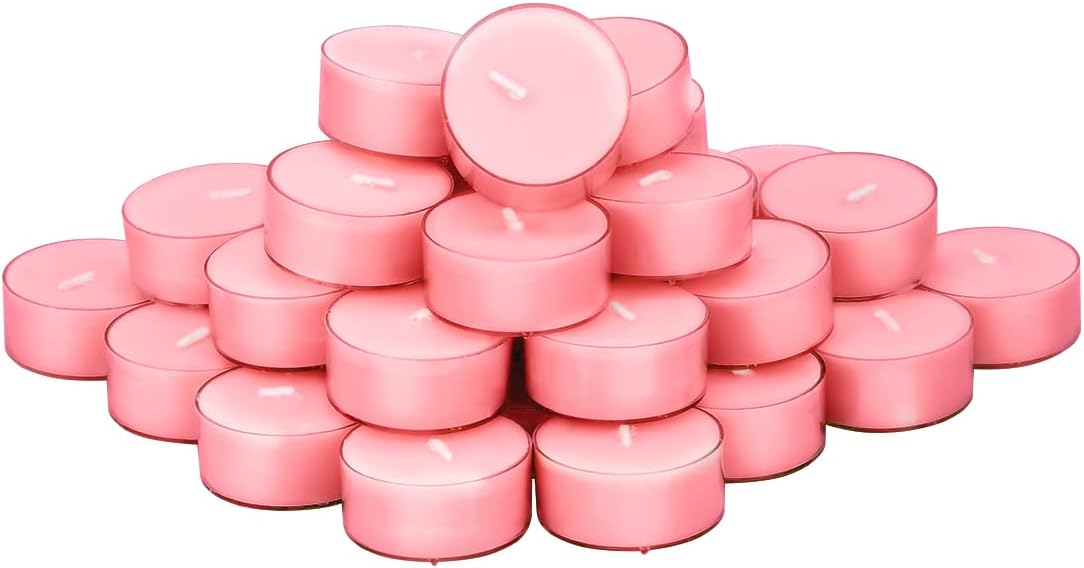Scented Luxe Metal Candle Set — Set of 12 — rose