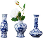 Blue Flower Vase — Set of 3 — Blue & White Porcelain Set