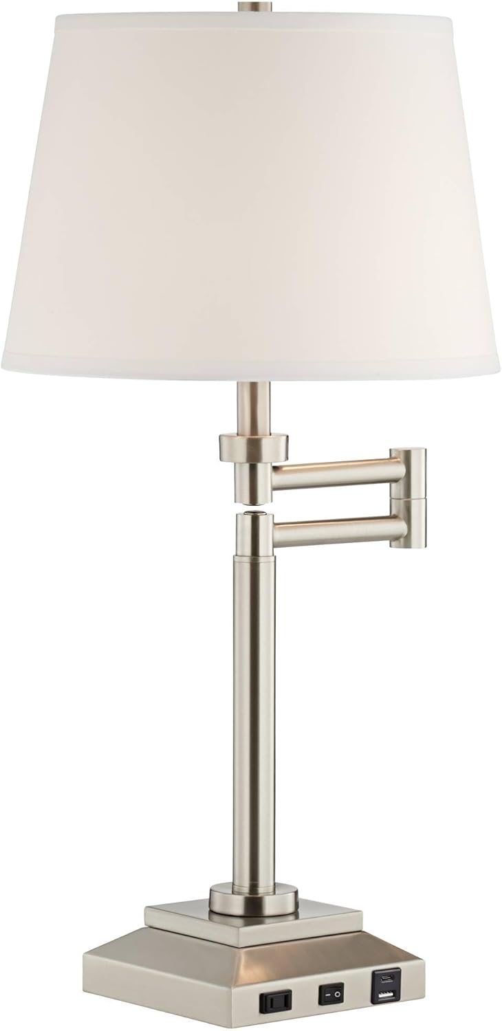 USB Charging Modern Metal Table Lamp — 29" - View 9