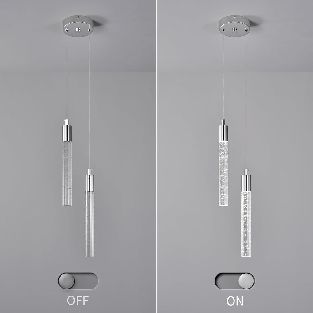 Dimmable Luxe Black Pendant Light — 2-Light - View 6
