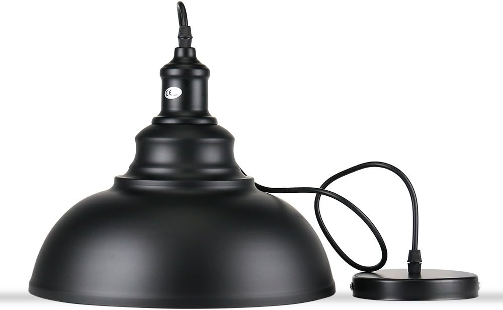 Dimmable Farmhouse Metal Pendant Light - View 5