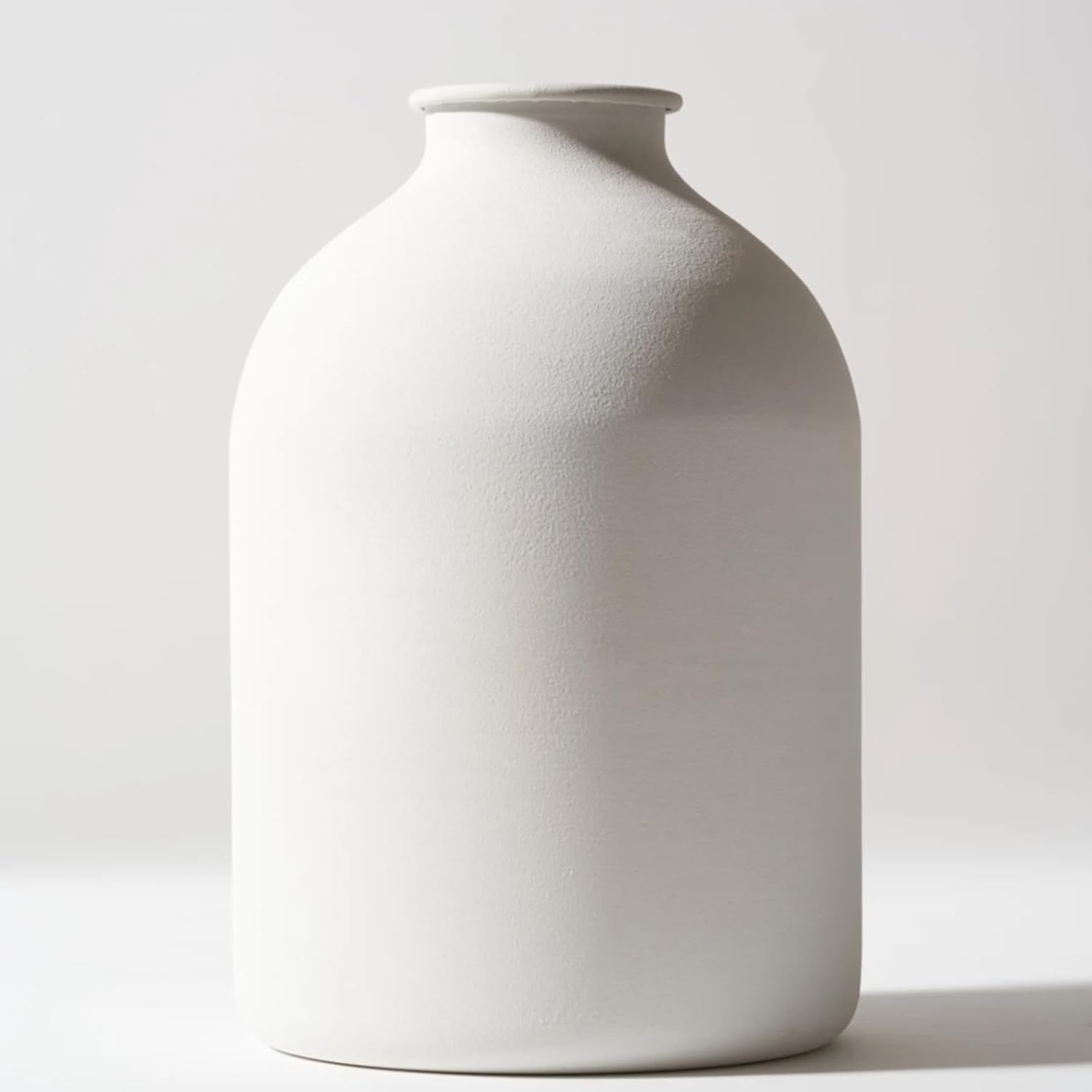 Modern Black Vase — White