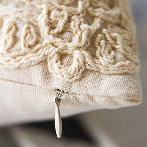 Beige Throw Pillow Cover — 20" - View 7