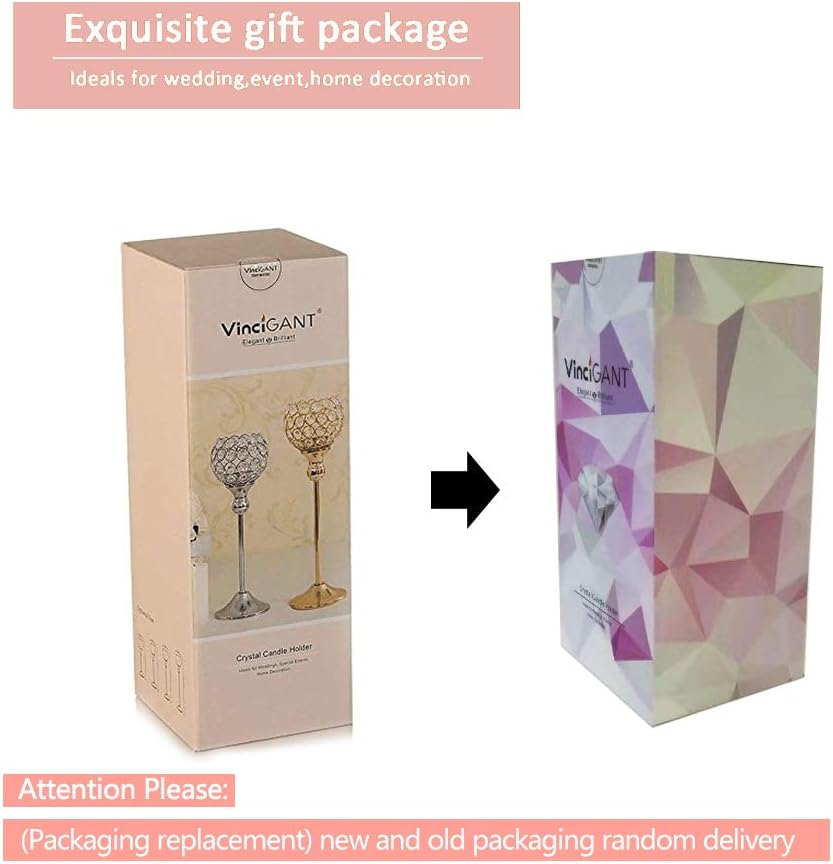 Luxe Gold Pillar Candle — 13" - View 7