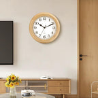 Battery Operated Modern Beige Wall Clock — 14" - View 5
