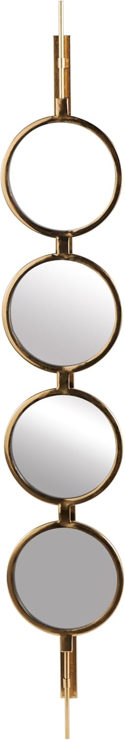 Round Luxe Gold Wall Mirror — 8" — Gold