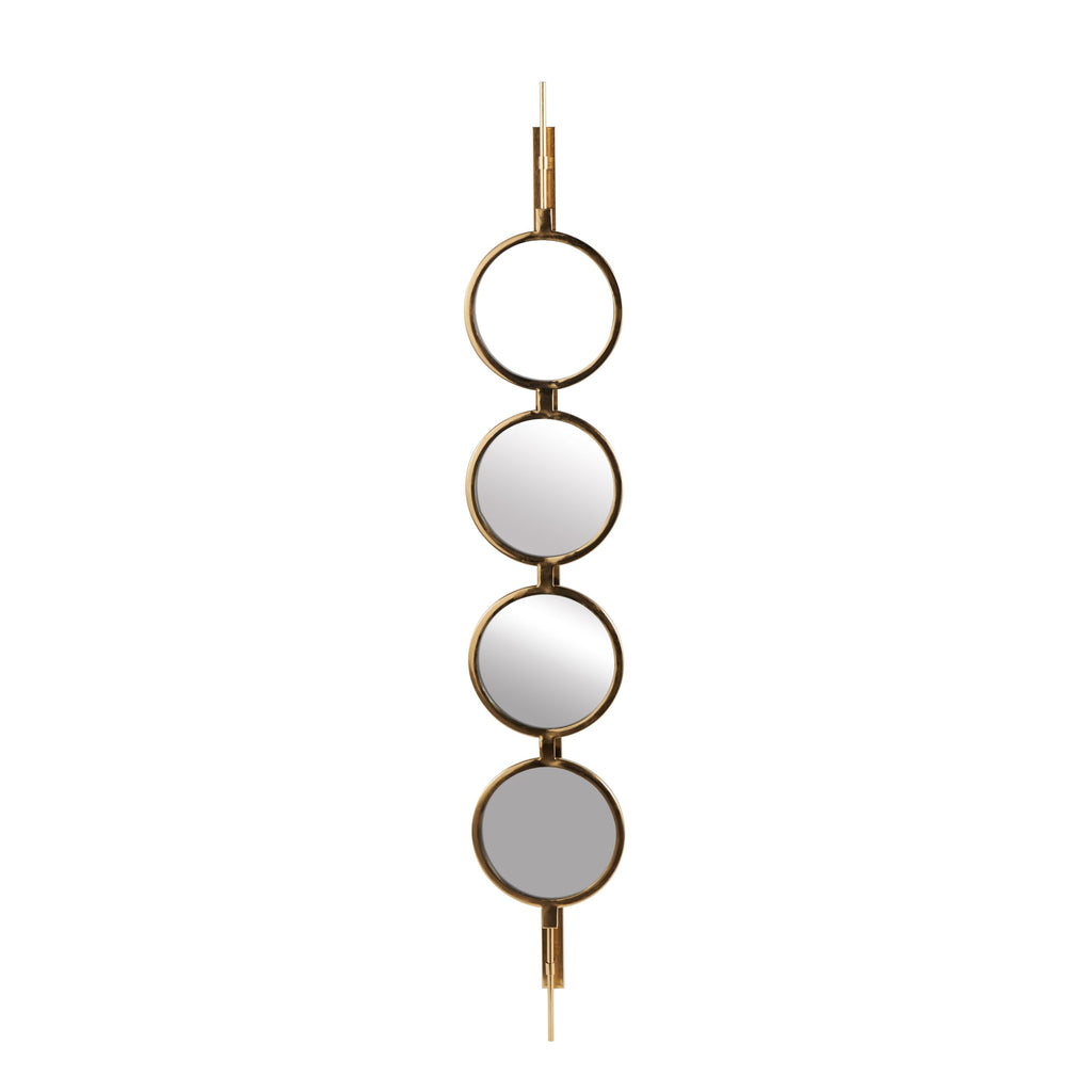 Round Luxe Gold Wall Mirror — 8"