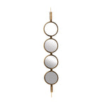 Round Luxe Gold Wall Mirror — 8"