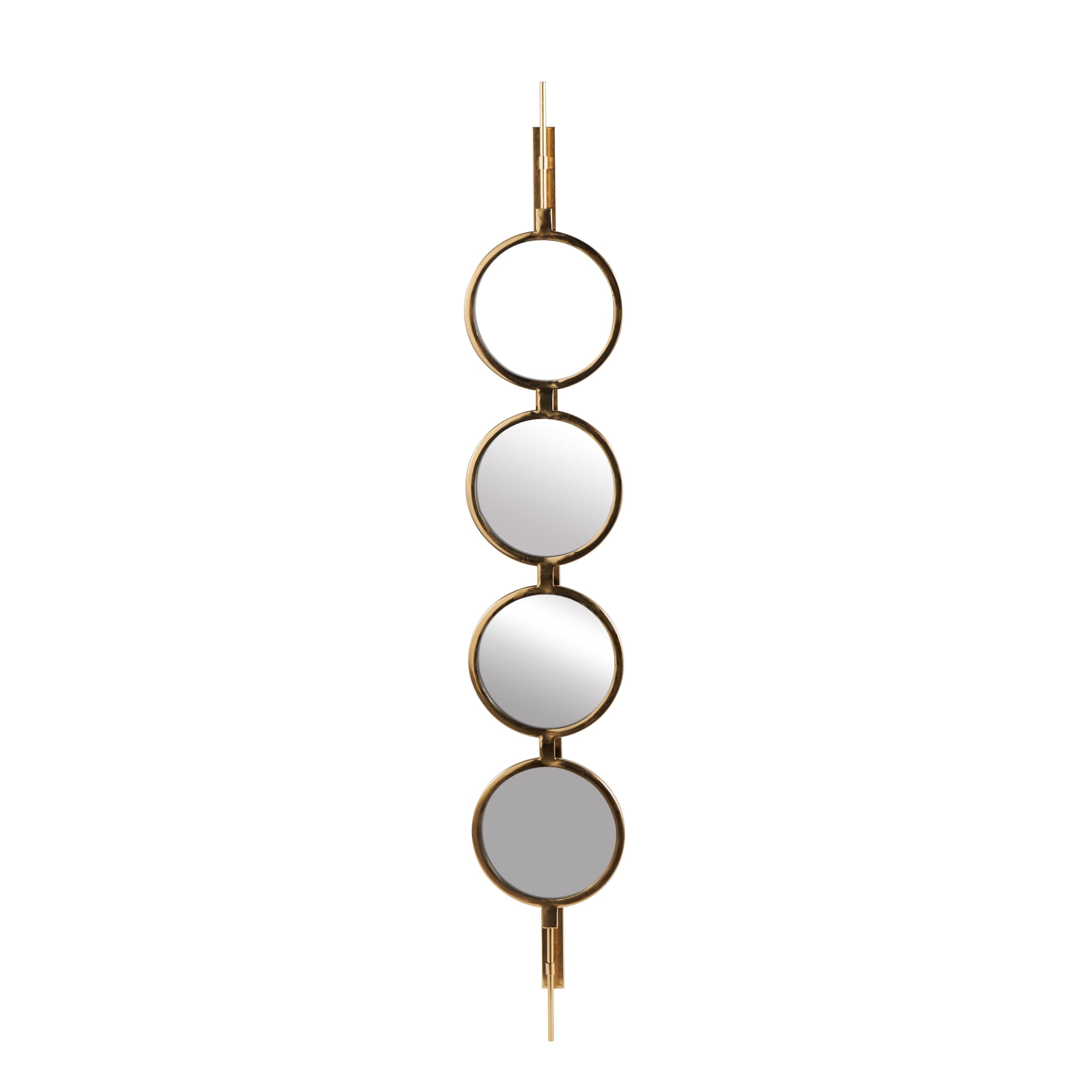 Round Luxe Gold Wall Mirror — 8"