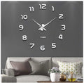 Battery Operated Luxe Black Wall Decor — Silver