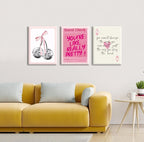 Framed Mid-Century Pink Wall Art — 16" - View 7