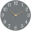 Battery Operated Luxe Black Wall Clock — 18" — 10 Inch