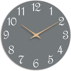 Battery Operated Luxe Black Wall Clock — 18" — 10 Inch