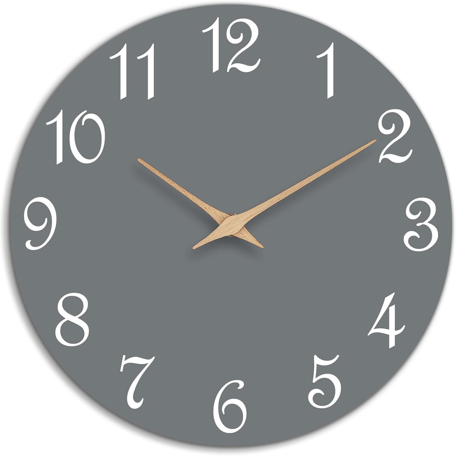 Battery Operated Luxe Black Wall Clock — 18" — 10 Inch