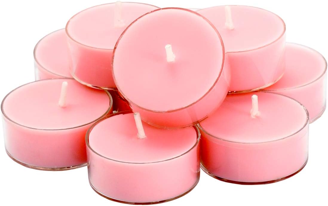 Scented Luxe Metal Candle Set — Set of 12 — rose