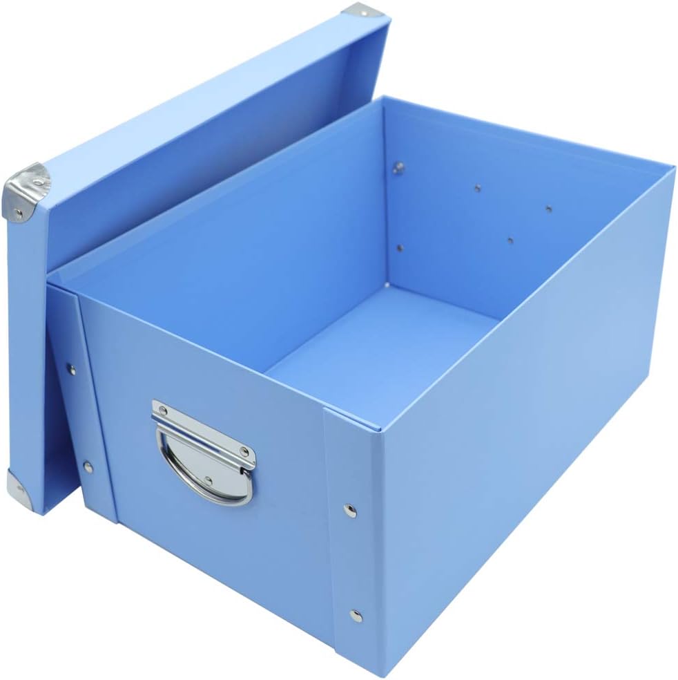 Black Storage Basket — Blue