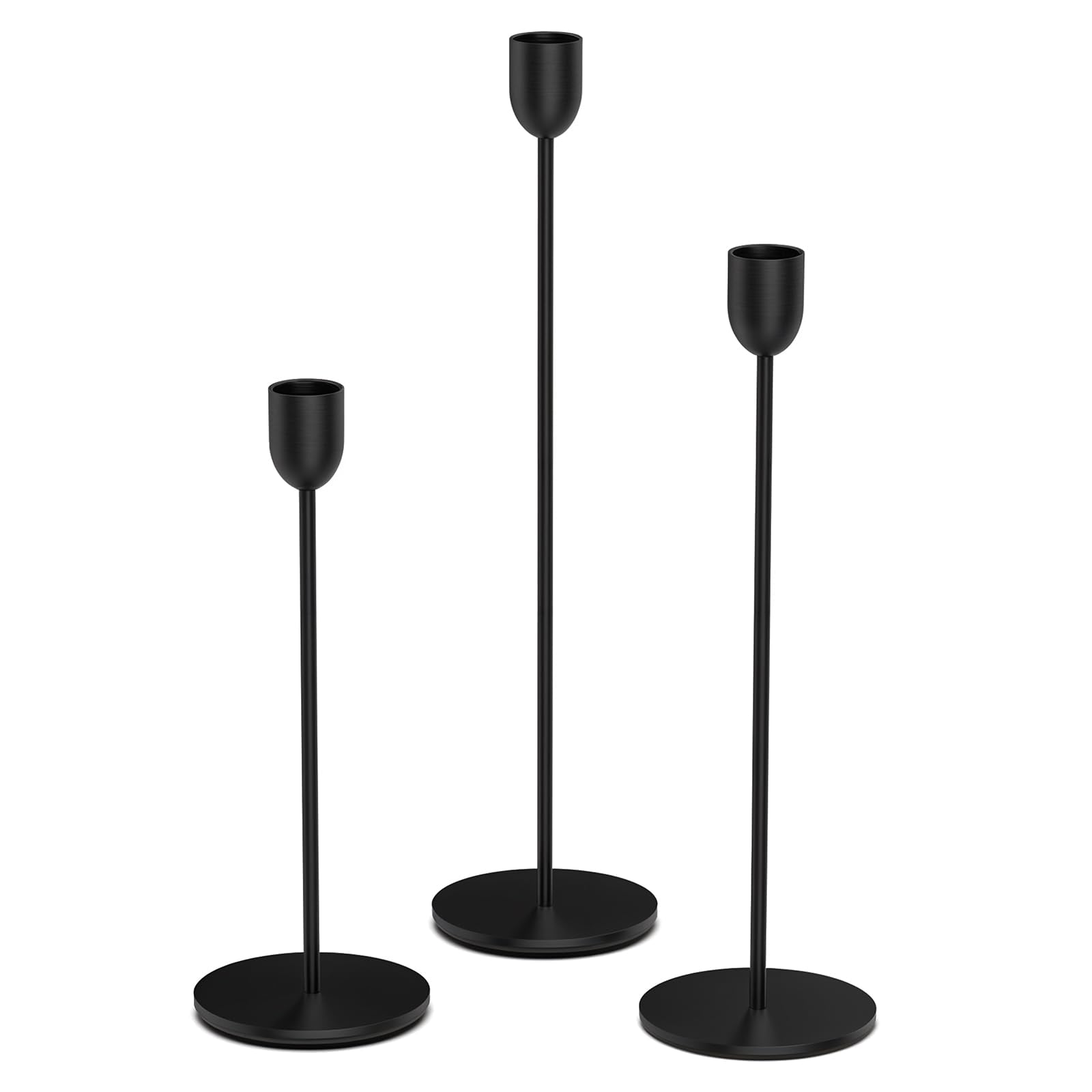 Vintage Black Pillar Candle