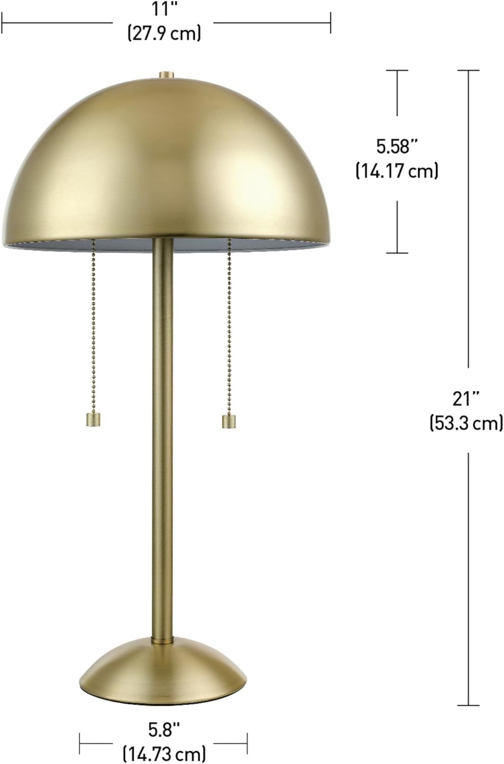 Luxe Black Table Lamp — 2-Light - View 8