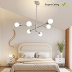 Farmhouse Black Chandelier — 6-Light - View 5