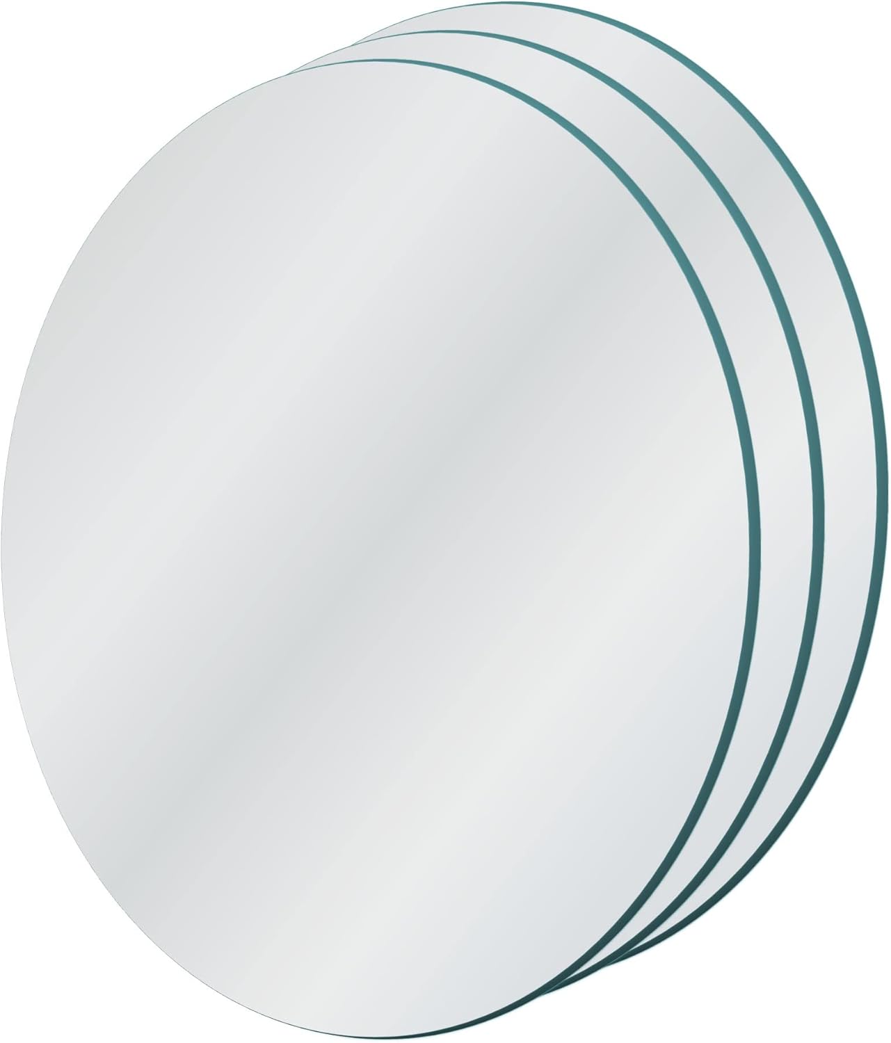 Luxe Glass Wall Mirror — 9.5" — Round