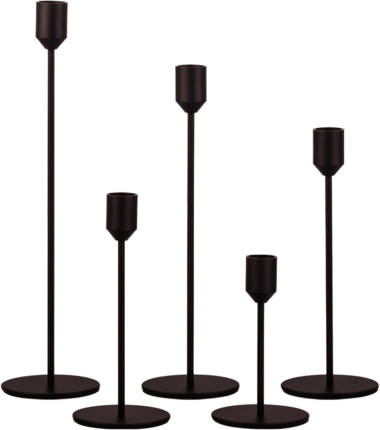 Antique Luxe Metal Candle — Set of 5 — ZT11