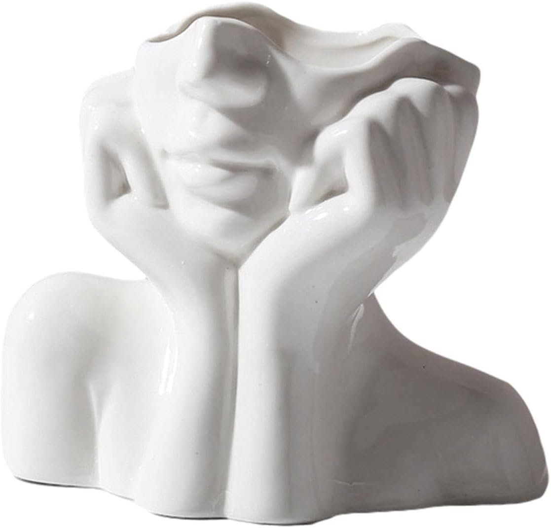 Modern Ceramic Flower Vase — 3.54" — Large