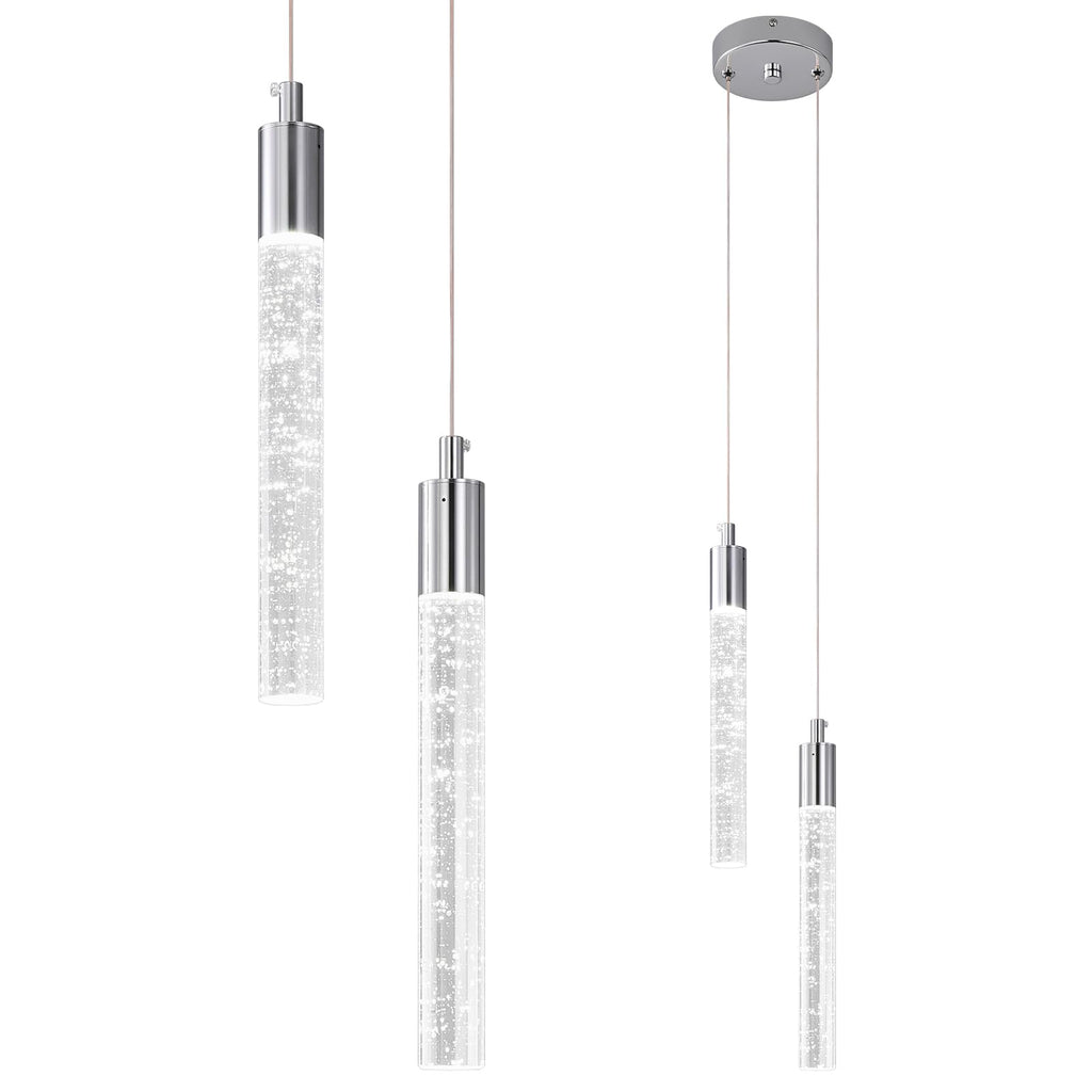 Dimmable Luxe Black Pendant Light — 2-Light