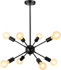 Adjustable Luxe Black Chandelier — Black
