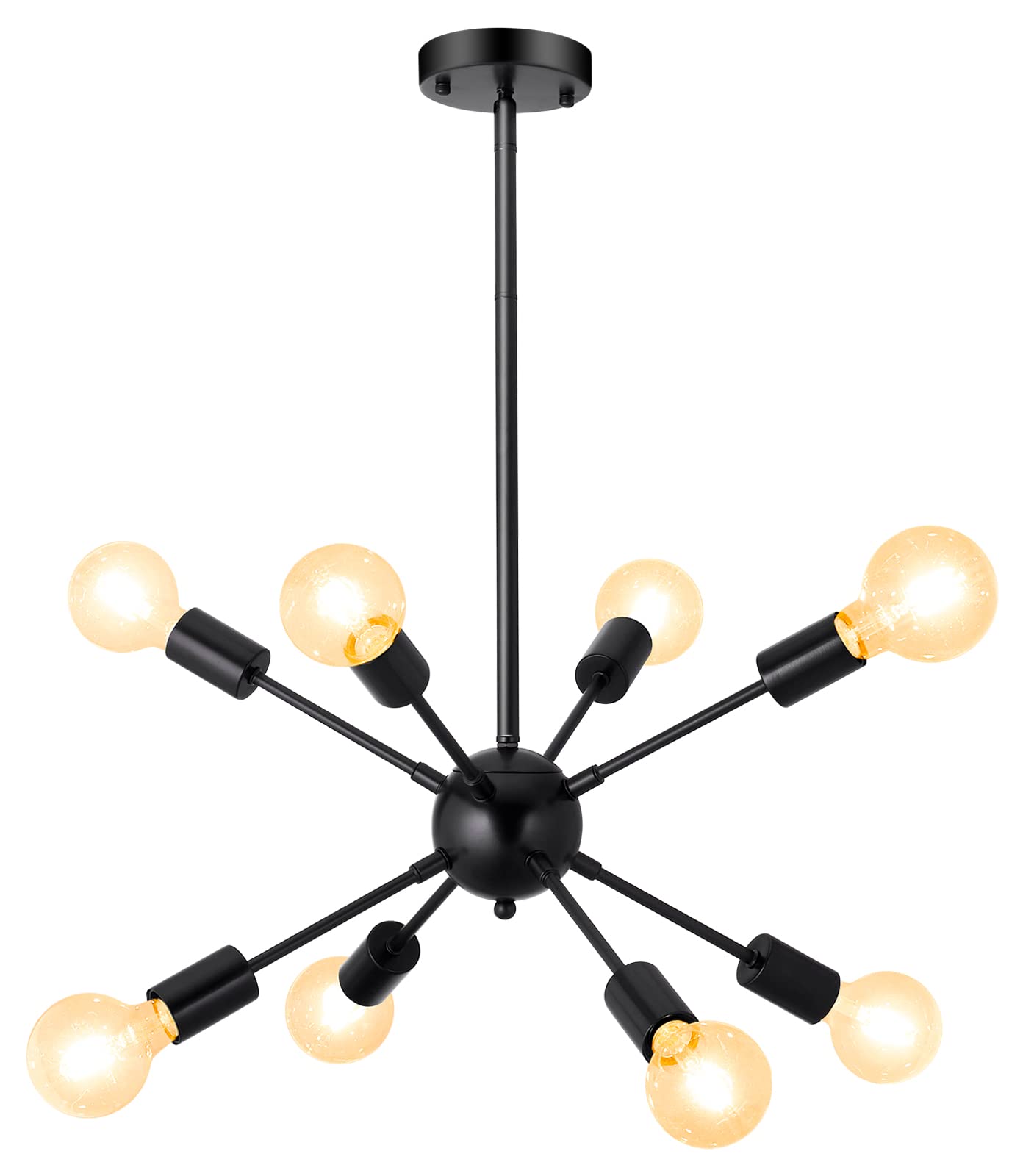 Adjustable Modern Black Chandelier