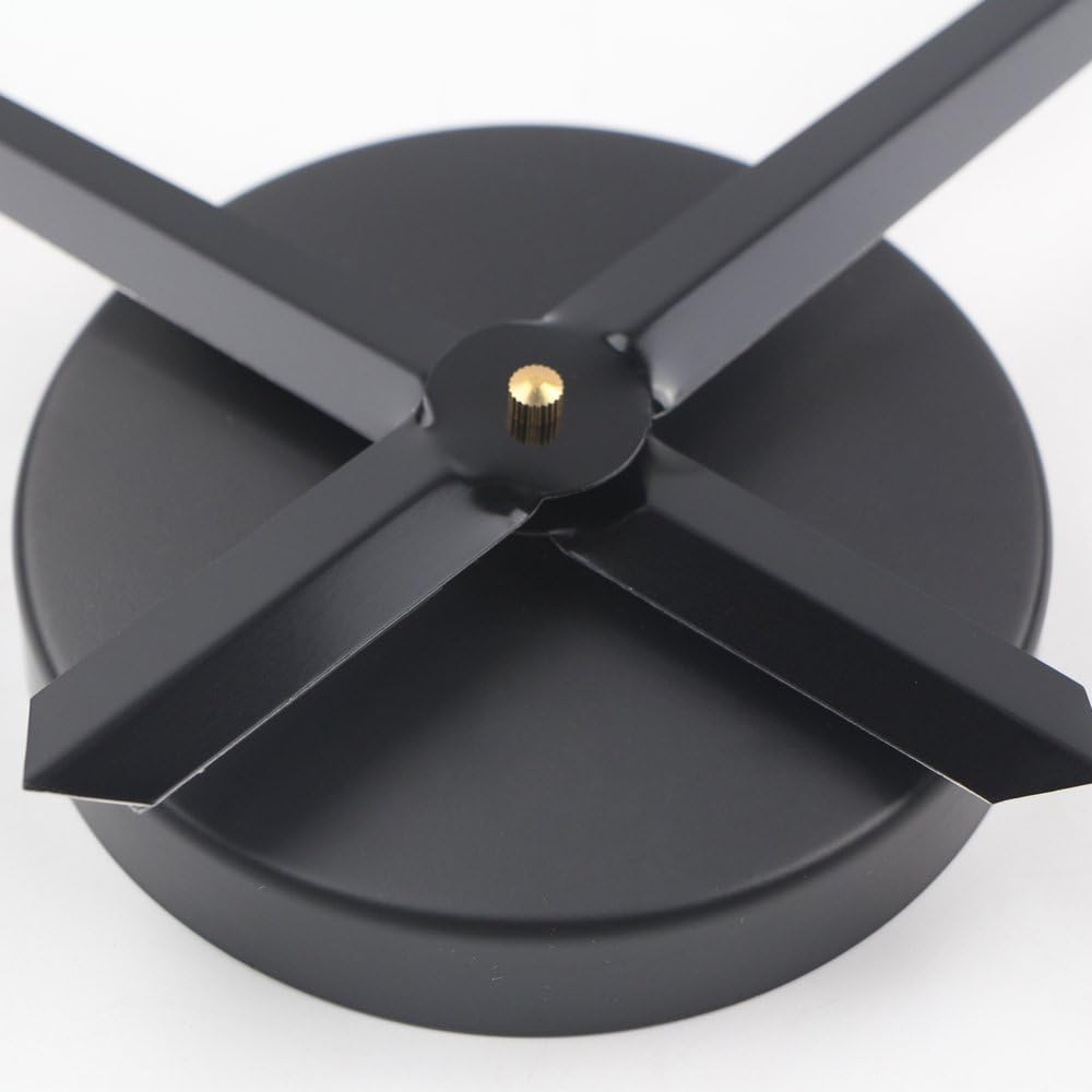 Modern Black Wall Clock - View 3