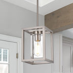 Modern Black Chandelier — 1-Light - View 2