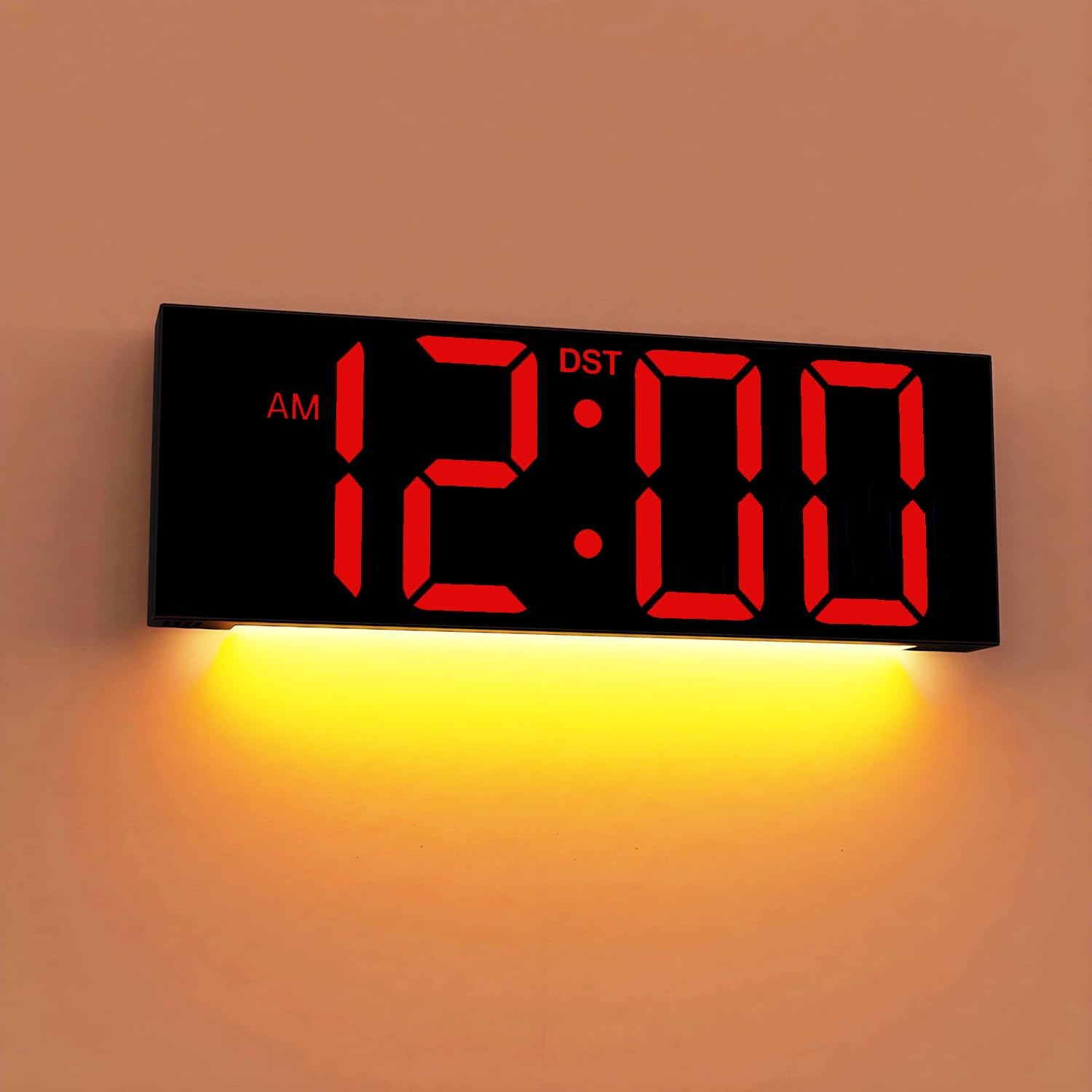 RGB Black Table Lamp — 12" — Red