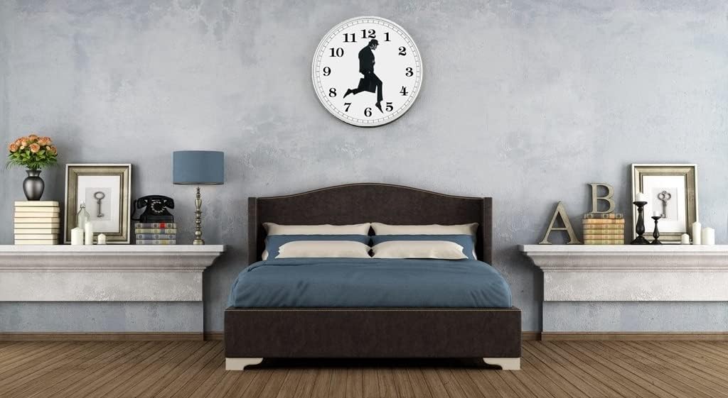 Black Wall Clock - View 4