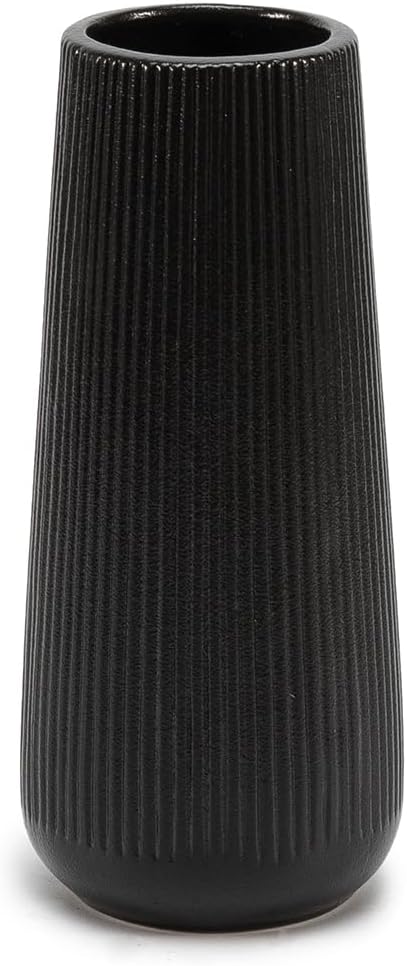 Modern Black Vase — Black