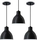 Black Pendant Light — Black 3 Pack