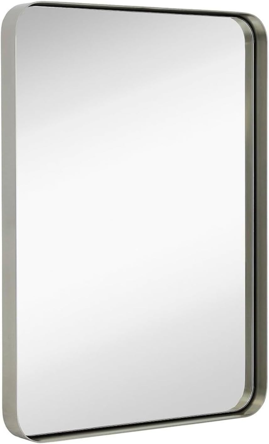 Rectangular Black Wall Mirror — 2" — 30"L x 22"W