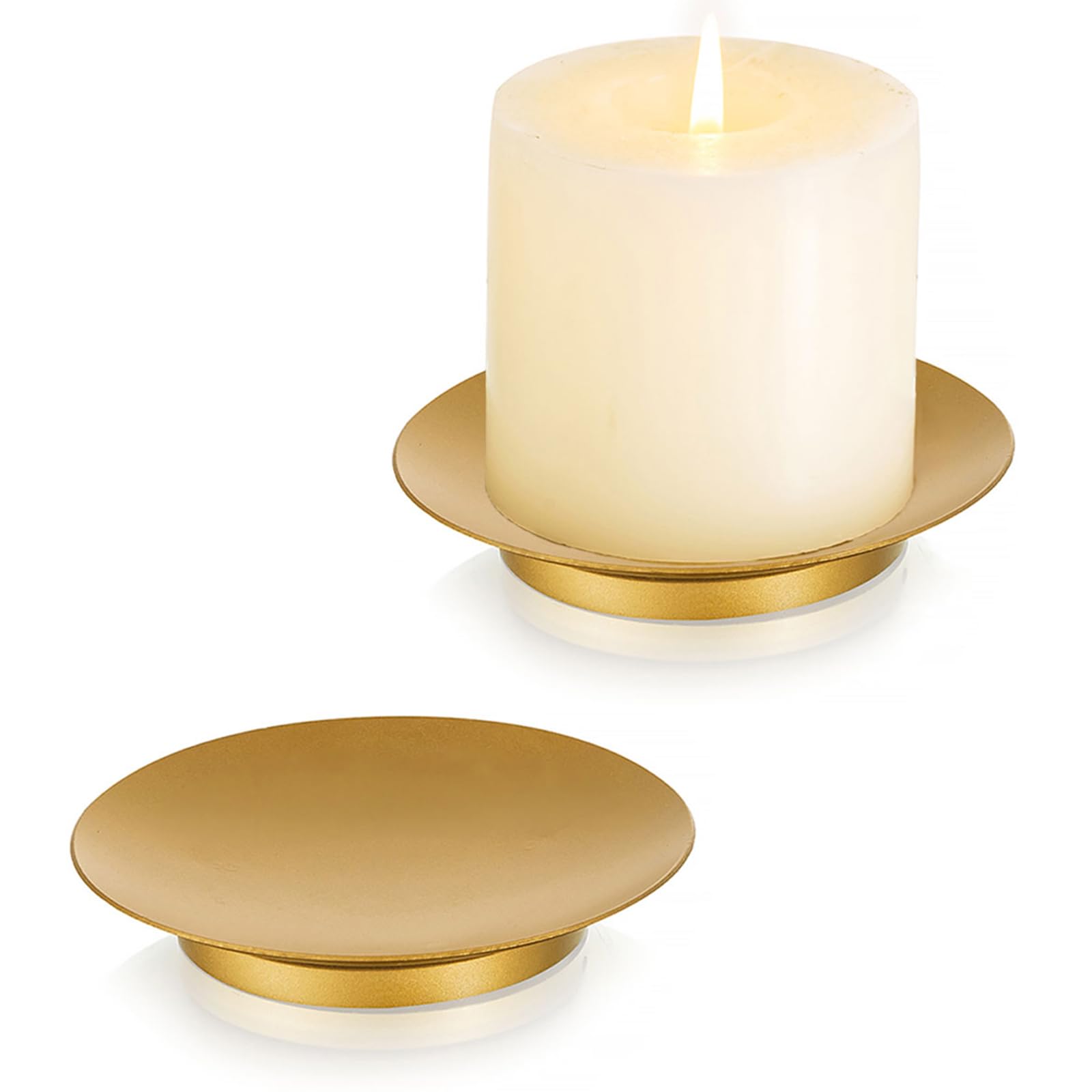 Luxe Black Pillar Candle — Set of 2