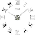 Modern Black Wall Clock — 70~130cm