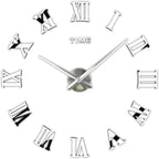 Modern Black Wall Clock — 70~130cm