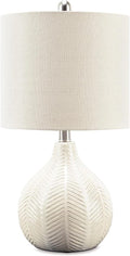 White Table Lamp — 11" — Off-White