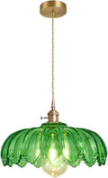 Vintage Luxe Blue Pendant Light — 8" — Grass Green